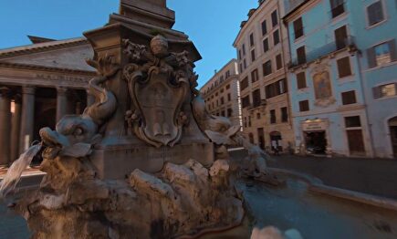 La inusual y espectacular imagen del Pantheon de Roma a vista de dron