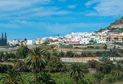 Vista del municipio de Arucas. | Wikipedia - Bengt Nyman