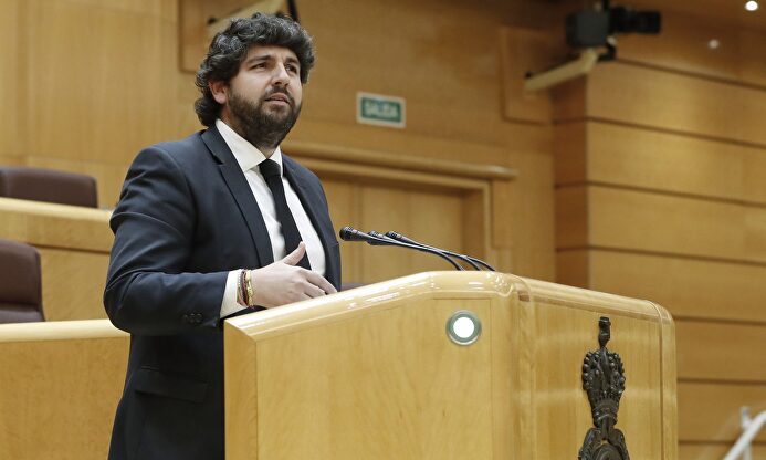 Fernando López Miras, presidente de la región de Murcia, en una fotografía de archivo | EFE