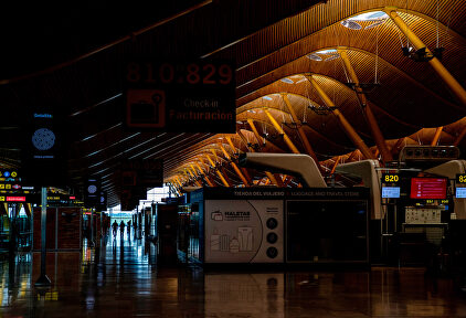 El aeropuerto de Barajas, prácticamente desierto | Cordon Press