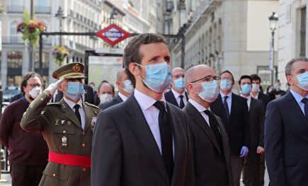 Pablo Casado en el acto del Dos de Mayo. | EFE