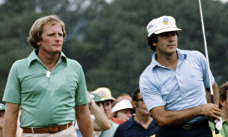 Jack Newton, junto a Severiano Ballesteros. | Jack Newton Junior Golf Foundation