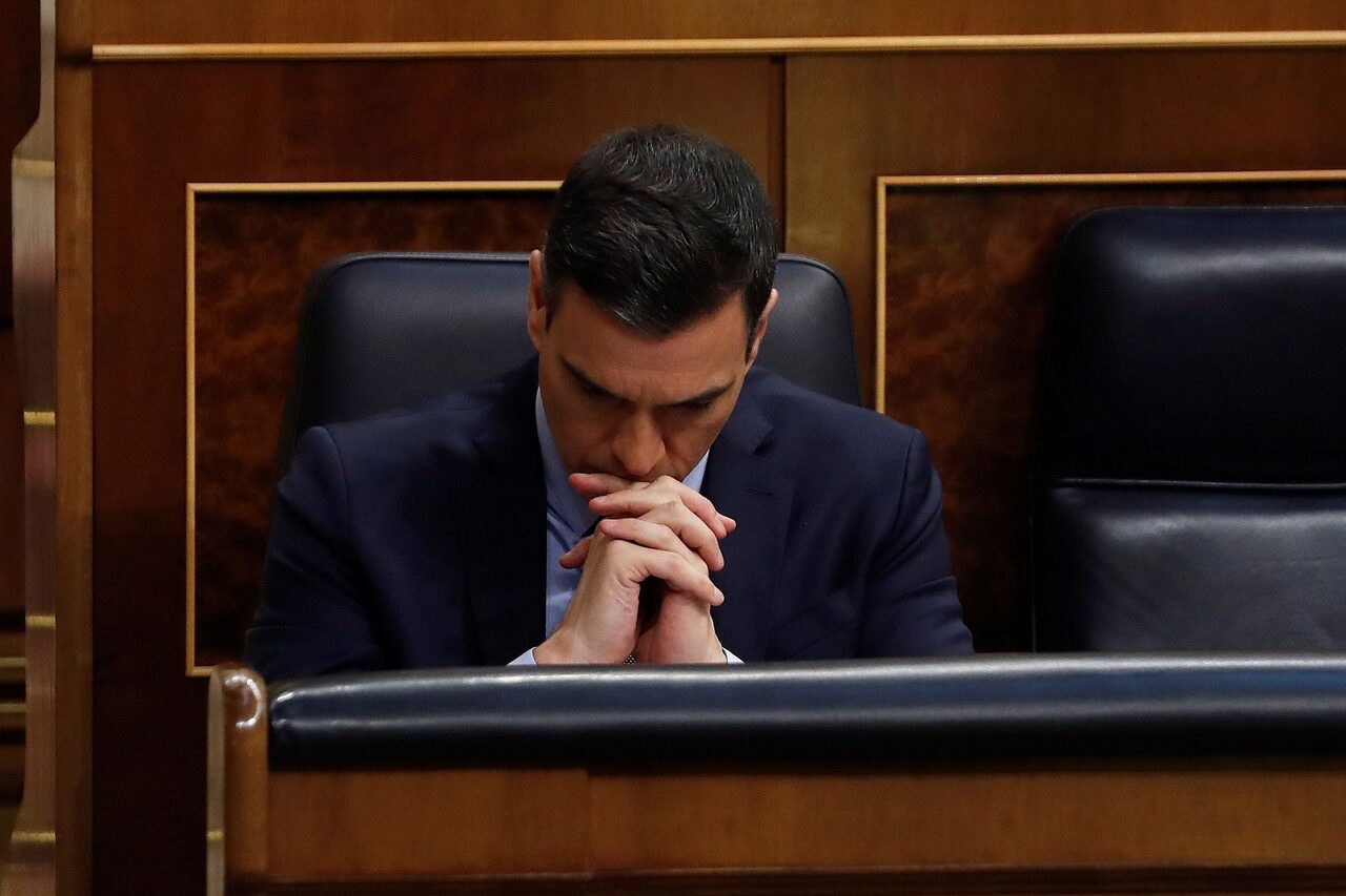 Sánchez, este miércoles en el Congreso. | EFE