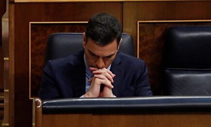 Sánchez, este miércoles en el Congreso. | EFE