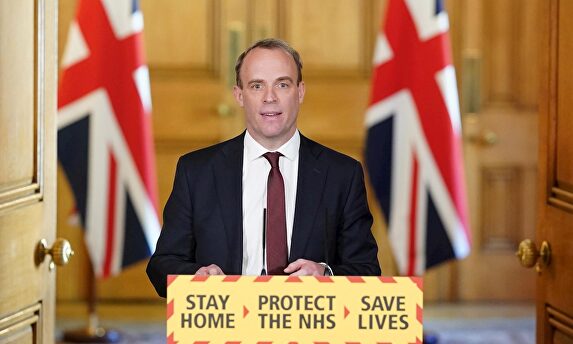 El ministro de Exteriores de Reino Unido, Dominic Raab. | EFE