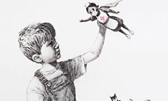 Banksy homenajea a los sanitarios. | Instagram