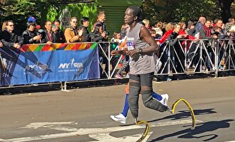 El keniano Marko Cheseto, durante el Maratón de Nueva York 2018. | Archivo
