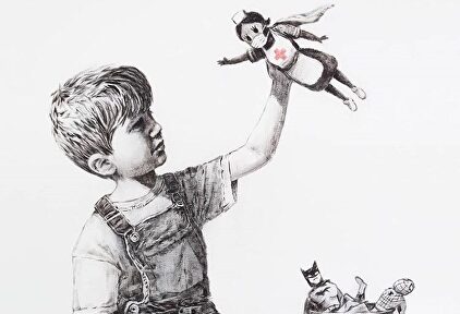 Banksy homenajea a los sanitarios. | Instagram