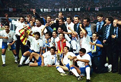 El Real Zaragoza ganó la Recopa en 1995 | Instagram