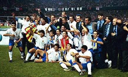 El Real Zaragoza ganó la Recopa en 1995 | Instagram