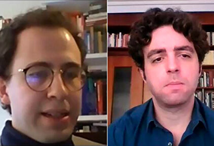 El profesor Carlos Blanco y el periodista Jesús Úbeda | Imagen de vídeo