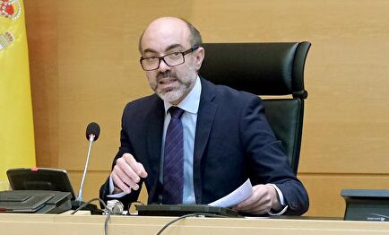 Javier Ortega, consejero de Cultura y Turismo, en las Cortes. Foto: Agencia ICAL