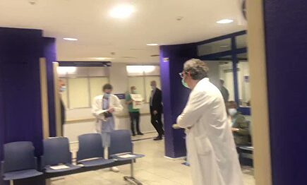 Urkullu, abucheado por los sanitarios del Hospital de Cruces al grito de "¡fuera, fuera!"