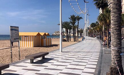 La playa de Benidorm, vacía | Europa Press