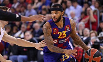 Malcolm Delaney, en un partido con el Barça. | Cordon Press