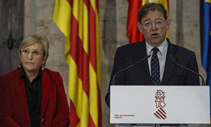 El presidente valenciano Ximo Puig y la consejera de Sanidad, Ana Barceló. | Generalidad Valenciana