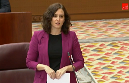 La contundente respuesta de Díaz Ayuso: "Yo no soy como Podemos, no tengo mansiones pagadas por el tesorero de mi partido"