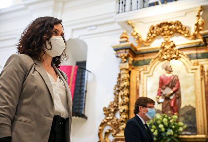 Isabel Díaz Ayuso en la ermita de San Isidro | CAM