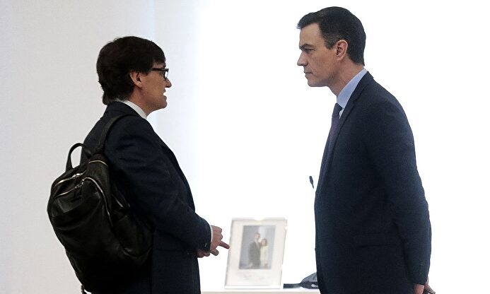 Illa y Sánchez conversan en Moncloa | EFE