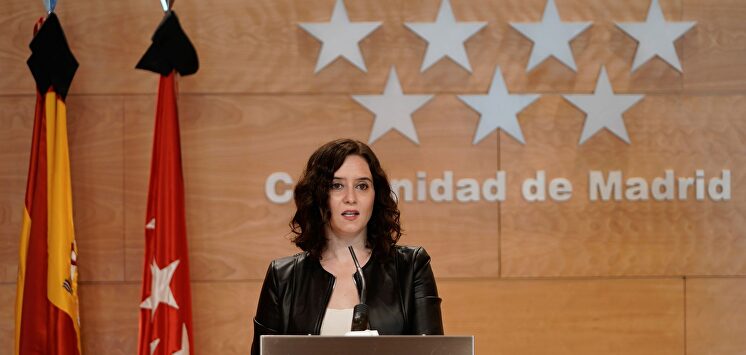 La presidenta de la Comunidad de Madrid, Isabel Díaz Ayuso. | EFE