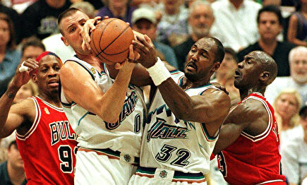 Michael Jordan y Karl Malone, amigos y rivales. | Archivo