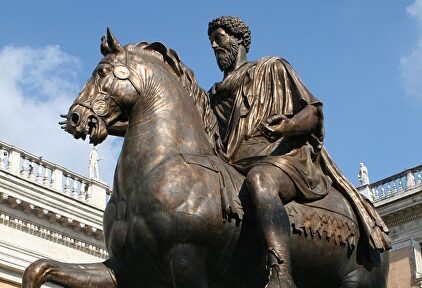 Estatua de Marco Aurelio en la Piazza del Campidoglio. | Wikipedia