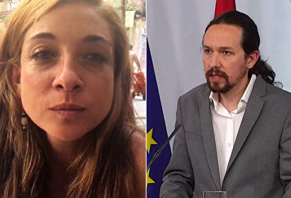 La juez Amaya Olivas y Pablo Iglesias.