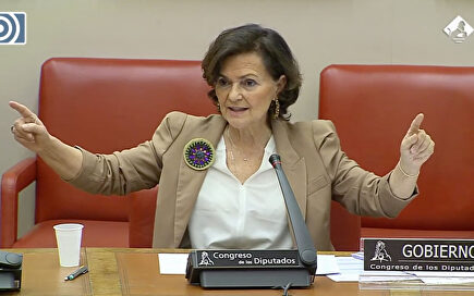 El dato clave de Carmen Calvo sobre el coronavirus: "Nueva York, Madrid, Teherán y Pekín están en línea recta, en horizontal"