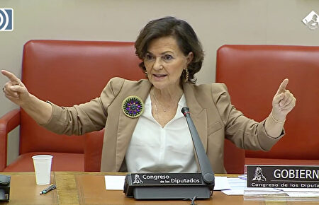 El dato clave de Carmen Calvo sobre el coronavirus: "Nueva York, Madrid, Teherán y Pekín están en línea recta, en horizontal"