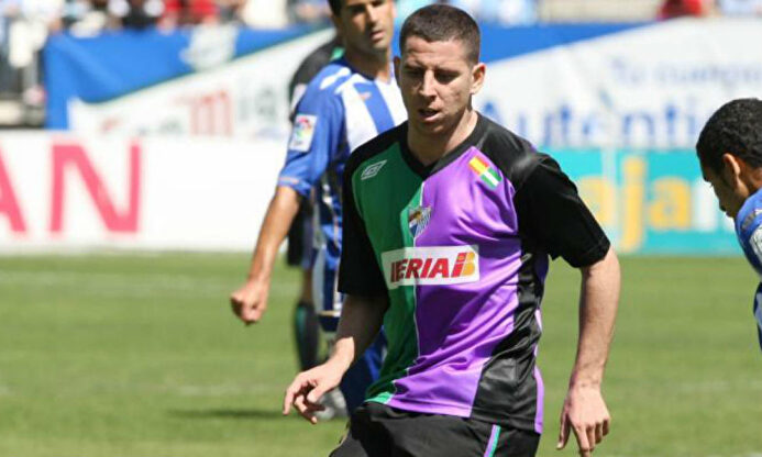 Koke Contreras, cuando defendía los colores del Málaga, el equipo de su ciudad | EFE
