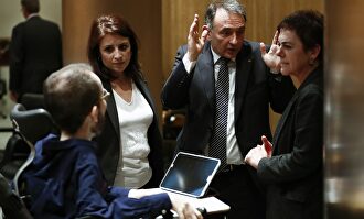 Lastra, Echenique, Enrique Santiago y la diputada proetarra. . | EFE