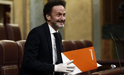 El portavoz adjunto de Ciudadanos, Edmundo Bal, en la tribuna del Congreso. | EFE