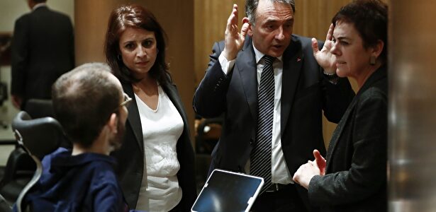 Lastra, Echenique, Enrique Santiago y la diputada proetarra. Los firmantes del acuerdo de derogación de la reforma | EFE