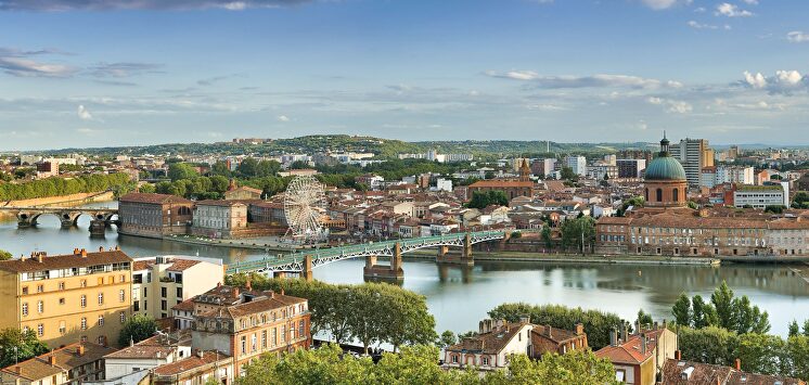 Una vista panorámica de la ciudad francesa de Toulouse. | Toulouse