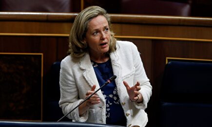 Nadia Calviño, en el Congreso | EFE