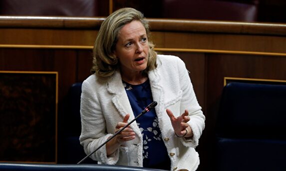 Nadia Calviño, en el Congreso | EFE