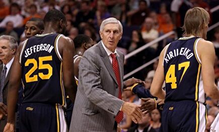 Jerry Sloan, en una de sus últimas temporadas al frente de los Utah Jazz | EFE