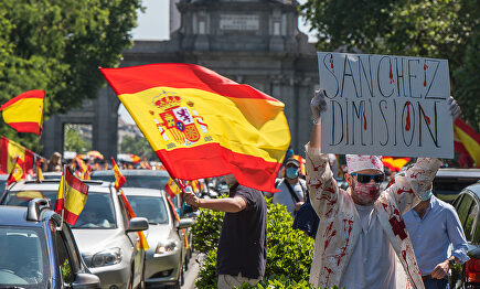 La caravana de Vox en Madrid, desde dentro