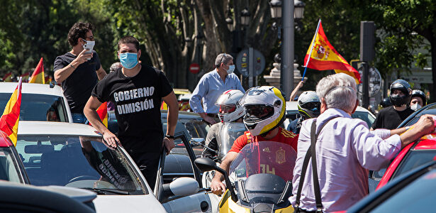 La caravana de Vox en Madrid, desde dentro