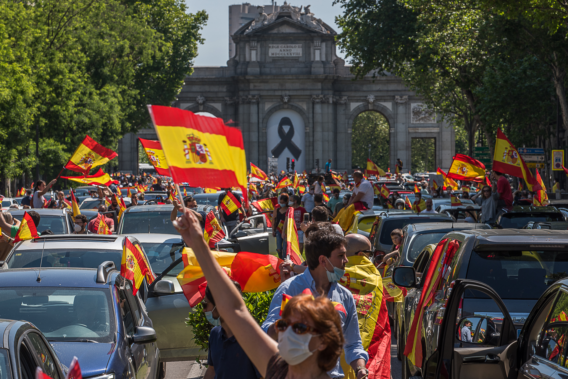 La caravana de Vox en Madrid desde dentro Libertad Digital