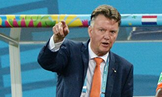 Louis van Gaal, dirigiendo a Países Bajos en el Mundial de Brasil 2014. | Cordon Press