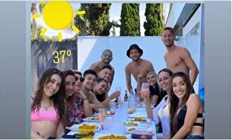 Los jugadores del Sevilla, en plena fiesta | Instagram