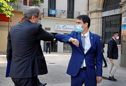 Torra saluda este lunes al alcalde de Igualada | EFE