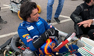 Carlos Sainz en su Kart. | Lucía Prieto