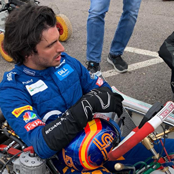 Carlos Sainz en su Kart. | Lucía Prieto