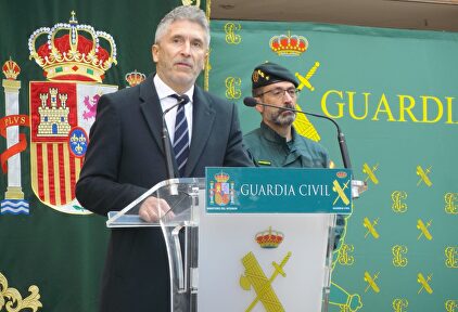 El ministro Marlaska, durante un acto en la Guardia Civil. | Min. Interior