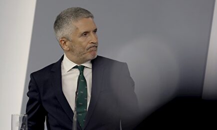 El ministro del Interior, Fernando Grande-Marlaska, durante la rueda de prensa posterior a la reunión del Consejo de Ministros. | EFE