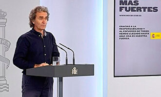 Simón, durante la rueda de prensa. | EFE