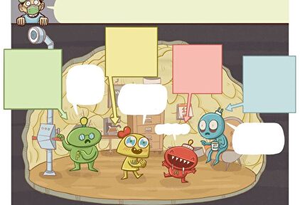 El tebeo con los bocadillos en blanco tras las quejas. | Twitter