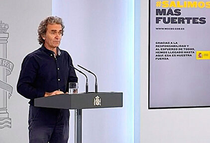 Simón, durante la rueda de prensa. | EFE